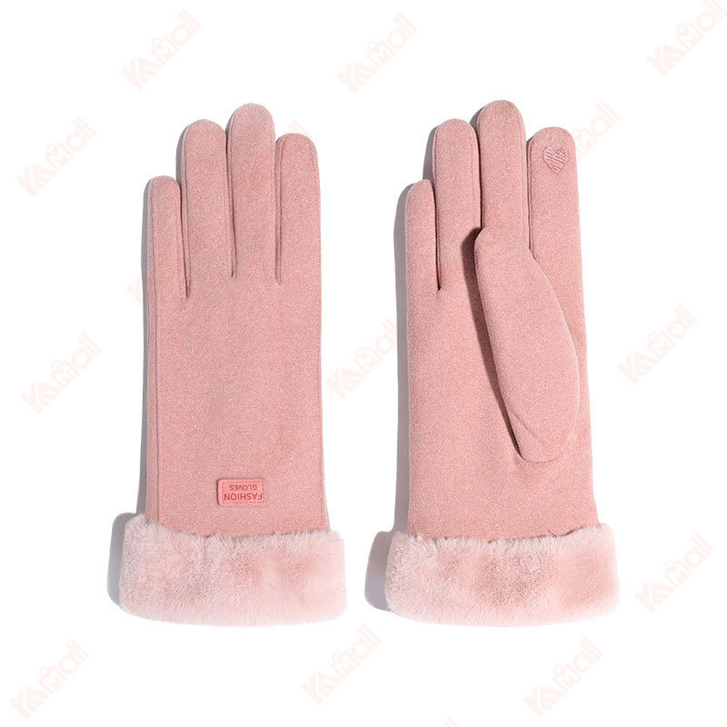 pink satin file glove sale